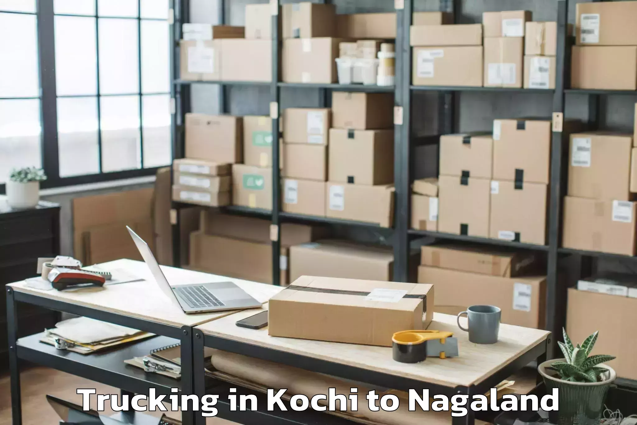 Book Kochi to Longleng Trucking Online